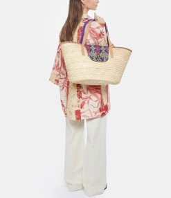 CLARIS VIROT Panier Zoé Sumba Indigo Cuir Sable 13 CLARIS VIROT Panier Zoé Sumba Indigo Cuir Sable -jerome dreyfuss shop unnamed file 89