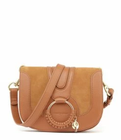 SEE BY CHLOE Sac Hana Double Cuir Caramel