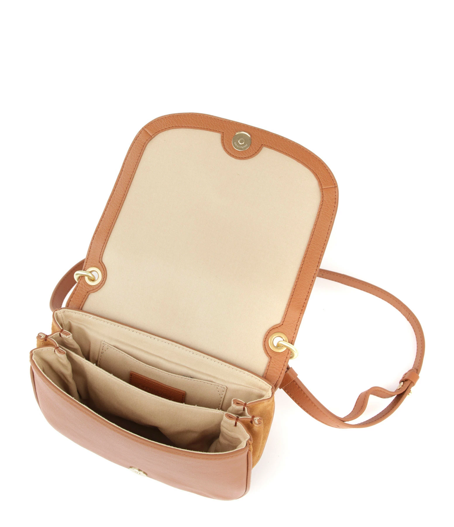 SEE BY CHLOE Sac Hana Double Cuir Caramel 5 SEE BY CHLOE Sac Hana Double Cuir Caramel – Image 3