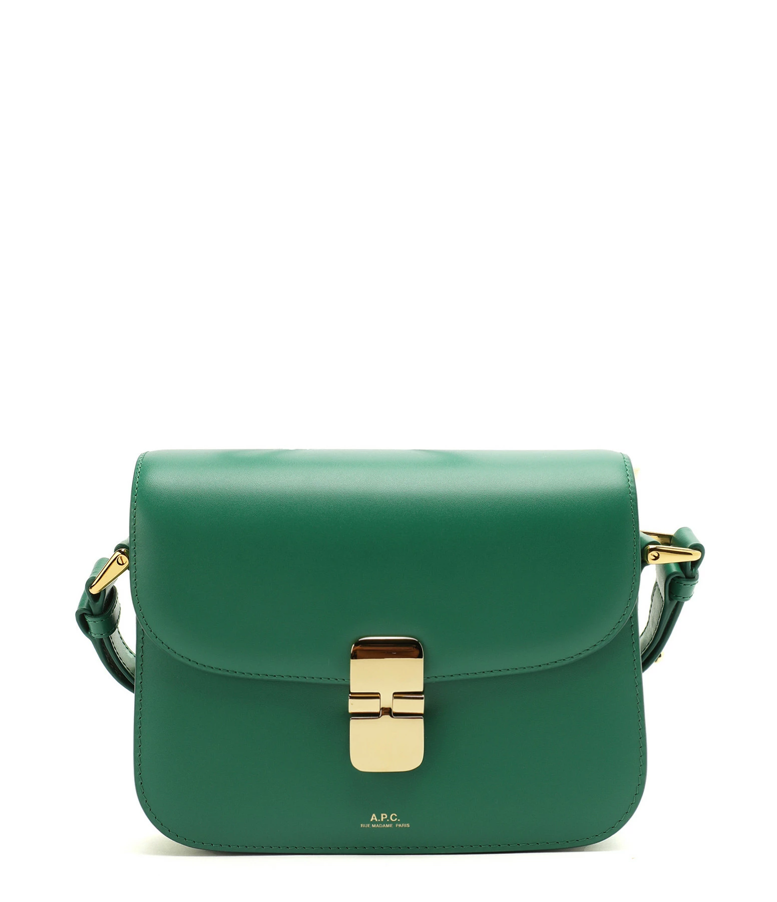 A.P.C. Sac Grace Mini Cuir Lisse Vert 3 A.P.C. Sac Grace Mini Cuir Lisse Vert