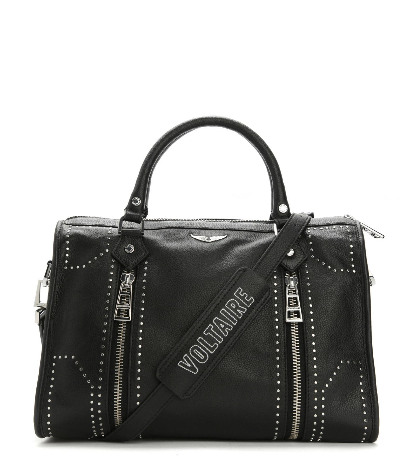 ZADIG & VOLTAIRE Sac Sunny Medium Cuir Grainé Noir 3 ZADIG & VOLTAIRE Sac Sunny Medium Cuir Grainé Noir