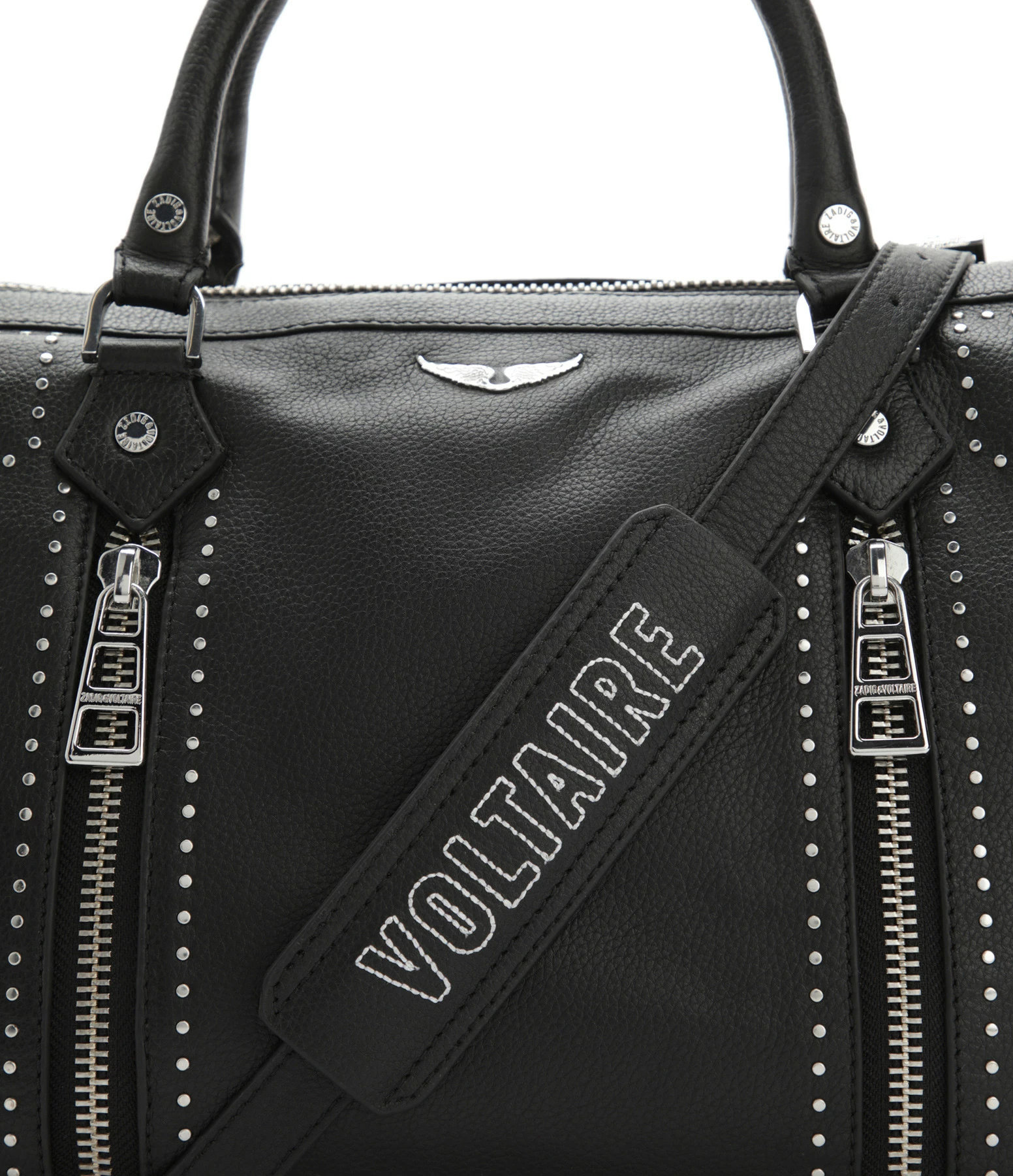 ZADIG & VOLTAIRE Sac Sunny Medium Cuir Grainé Noir 6 ZADIG & VOLTAIRE Sac Sunny Medium Cuir Grainé Noir – Image 4