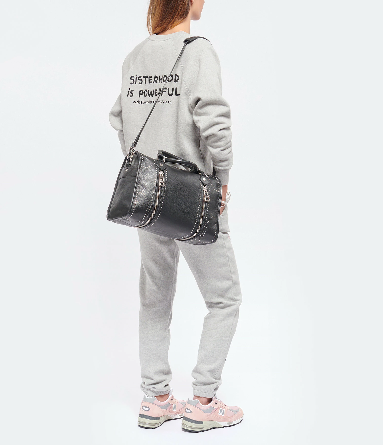 ZADIG & VOLTAIRE Sac Sunny Medium Cuir Grainé Noir 8 ZADIG & VOLTAIRE Sac Sunny Medium Cuir Grainé Noir – Image 6