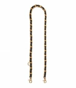 Alternative view of ZADIG & VOLTAIRE Bandoulière Chaîne Cuir Grainé Noir Doré