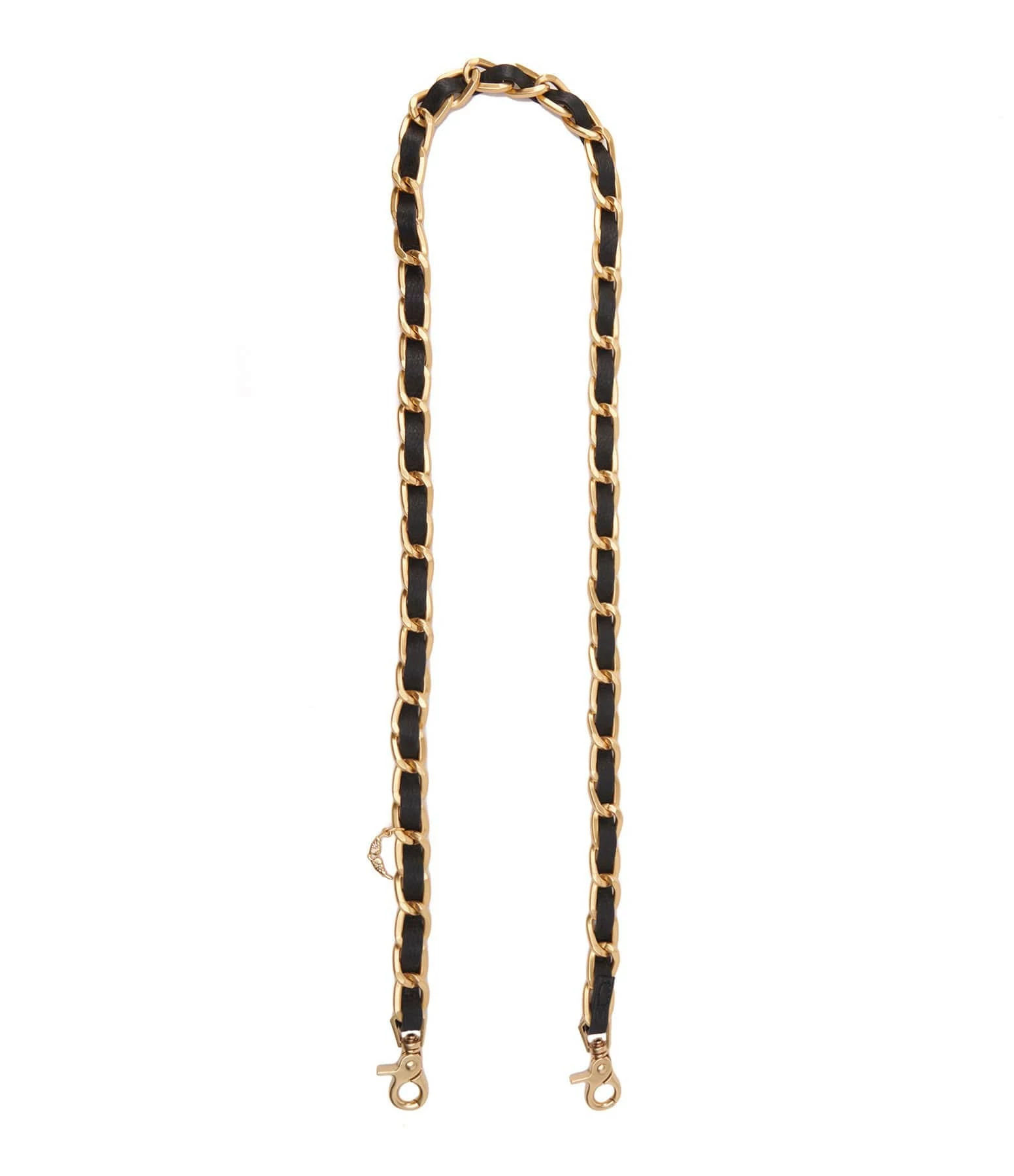 ZADIG & VOLTAIRE Bandoulière Chaîne Cuir Grainé Noir Doré 4 ZADIG & VOLTAIRE Bandoulière Chaîne Cuir Grainé Noir Doré – Image 2