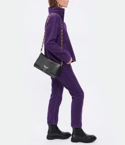ZADIG & VOLTAIRE Bandoulière Chaîne Cuir Grainé Noir Doré 11 ZADIG & VOLTAIRE Bandoulière Chaîne Cuir Grainé Noir Doré -jerome dreyfuss shop unnamed file 943
