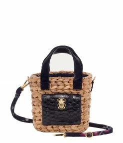 CLARIS VIROT Panier Joe Cuir Noir
