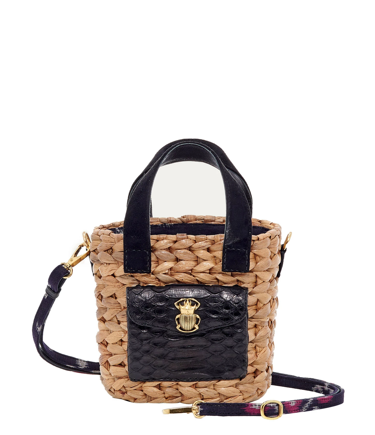 CLARIS VIROT Panier Joe Cuir Noir 3 CLARIS VIROT Panier Joe Cuir Noir