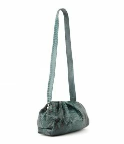 Alternative view of SISTA PARIS Sac Big Uniq Cuir Souple Python Vert