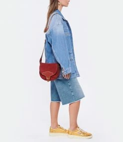 ISABEL MARANT Sac Botsy Cuir Suédé Rouge Foncé 13 ISABEL MARANT Sac Botsy Cuir Suédé Rouge Foncé -jerome dreyfuss shop unnamed file 995